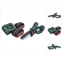 Metabo MS 18 LTX 15 podadora sin cable 18 V 15 cm 5 m/s + 2x batería recargable 5,5 Ah + cargador