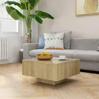 Prolenta Maison Exclusive - Mesa de centro Sonoma, roble, 60x60x31,5 cm, material de madera