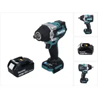 Makita Llave de impacto sin cable DTW 701 M1 18 V 700 Nm 1/2" XPT Sin escobillas + 1x batería recargable 4,0 Ah - sin cargador