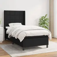 Prolenta Maison Exclusive - Base de cama con somier y colchón, color , 80 x 200 cm, tejido
