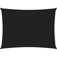 Syfax Toldo de vela rectangular tela Oxford negro 2x3,5 m