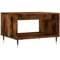 Syfax Mesa de centro madera de ingeniería roble ahumado 60x50x40 cm