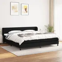 Prolenta Maison Exclusive: Base de cama con somier y colchón, color , 200x200 cm, tejido