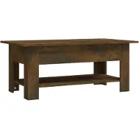 Syfax Mesa de centro madera de ingeniería roble ahumado 102x55x42 cm
