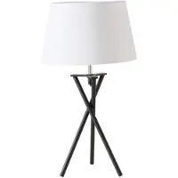 Boltze Lámpara de mesa NOVO con base de metal, altura de 48 cm