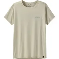 Patagonia - Women's Cap Cool Daily Shirt Boardshort Logo - Camiseta funcional size S, beige