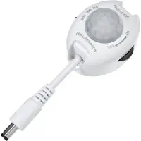 Macleans Sensor de movimiento para tiras LED: infrarrojo, 12V DC, 60W máximo.
