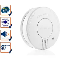 Smartwares FSM-11516, sensor reflectante fotoeléctrico, inalámbrico, blanco, para uso doméstico u oficinas, 85 dB, alcance de 3 metros