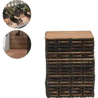 OEM Azulejos de madera, plantas de boj resistentes, instalación sencilla, chocolate
