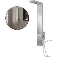 Syfax Sistema de panel de ducha acero inoxidable cuadrado