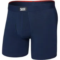 Saxx - Vibe Xtra Boxer Brief Fly - Ropa interior fibra sintética size L, azul
