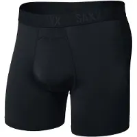 Saxx - Smooth Flex Light Compression Boxer Brief - Ropa interior fibra sintética size XXL, negro