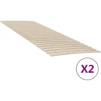 Syfax Recambios de láminas de cama con 48 láminas (2 unidades, 80 x 200 cm)