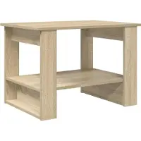 Syfax Mesa de Café Roble Sonoma 72 x 50 x 50 cm Madera de ingeniería