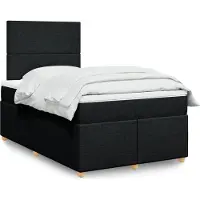 Prolenta Maison Exclusive - Base de cama con somier y colchón, color , 120x190 cm, tejido