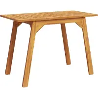 Syfax Mesa de comedor de jardín madera maciza de acacia 110x56x75 cm
