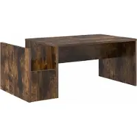 Syfax Mesa de Café Roble ahumado 90 x 45 x 35 cm Madera de ingeniería