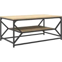Syfax Mesa de Café Roble Sonoma 90 x 50 x 40 cm