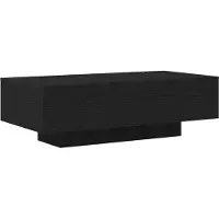 Syfax Mesa de Café Roble Negro 100 x 49,5 x 31 cm