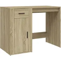 Syfax Escritorio madera contrachapada color roble Sonoma 100x49x75 cm
