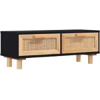 Syfax Mesa de centro madera contrachapada y de pino 80x40x30 cm