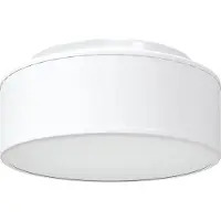vidaXL Lámpara de techo con focos, color blanco, 30 x 30 x 13,5 cm, tela