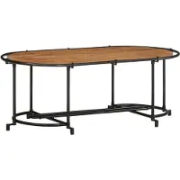 Syfax Mesa de centro madera maciza acacia 110x55x40 cm