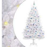 Syfax Árbol de Navidad artificial con ramas articuladas Blanco 270 cm