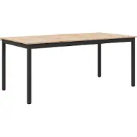 Syfax Mesa de Comedor Natural 140 x 80 x 75 cm Madera de pino macizo