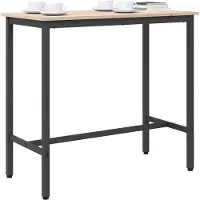 Syfax Mesa Natural 100 x 50 x 91 cm Madera Ingenierizada y Acero
