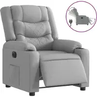 Sonstiges Sillón reclinable eléctrico tela gris claro