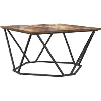 Syfax Mesa de Café Roble ahumado 80 x 80 x 45 cm