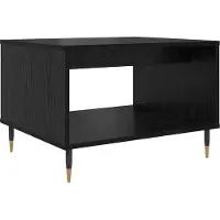 Syfax Mesa de Café Roble negro 60 x 50 x 40 cm Madera contrachapada