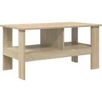 Syfax Mesa de Café Roble Sonoma 90 x 50 x 45 cm Madera de ingeniería