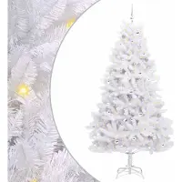 Syfax Árbol de Navidad artificial con ramas articuladas Blanco 240 cm