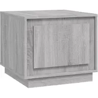 Syfax Mesa de centro madera contrachapada gris Sonoma 51x50x44 cm