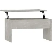 Syfax Mesa de centro madera ingeniería gris hormigón 80x50,5x41,5 cm