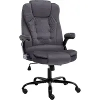 Syfax Silla de oficina de terciopelo gris oscuro