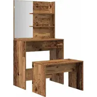 Syfax Tocador de madera antigua de ingeniería