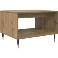 Syfax Mesa de Café Roble artisan 60 x 50 x 40 cm Madera contrachapada