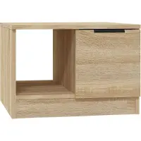 Syfax Mesa de centro madera de ingeniería roble Sonoma 50x50x36 cm