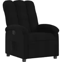 Syfax Sillón reclinable de tela negra