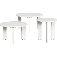 Syfax Mesa de Café 3 pcs Madera maciza de pino