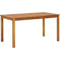 Syfax Mesa de jardín madera maciza de acacia 140x80x74 cm
