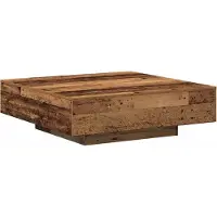 Syfax Mesa de Café Madera envejecida 100 x 100 x 31 cm