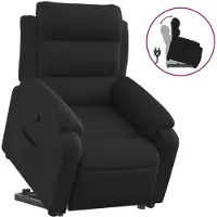 Sonstiges Sillón reclinable elevable tela negro