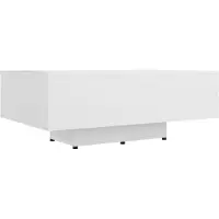 Syfax Mesa de centro madera contrachapada blanco 85x55x31 cm
