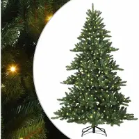 Syfax Árbol de Navidad artificial con ramas articuladas Verde 210 cm
