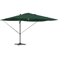 Syfax Sombrilla Verde 351 x 250 x 253 cm Poliéster y Aluminio