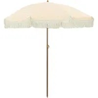 Syfax Parasol de playa 160 x 160 x 196 cm Poliéster y Acero Redondo